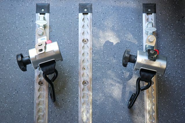 wheelchair restraint system in movemobility autofloor floor track system