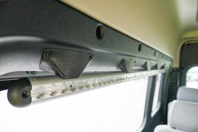 Track for shoulder belt in an accessible van from MoveMobility