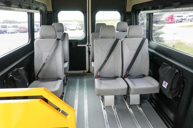 Seating in MoveMobility P4 side entry van