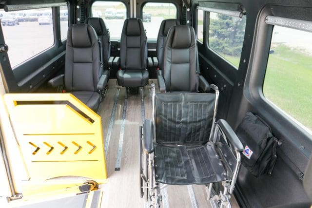 Dialysis Patient Transport Van interior