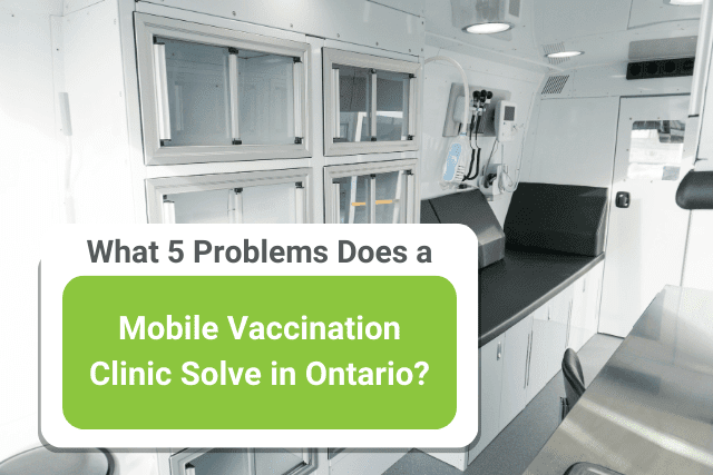 Mobile vaccination clinic in Ontario