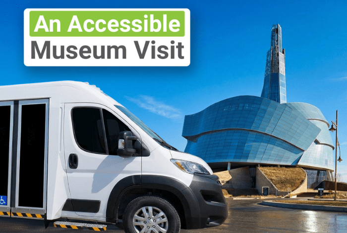 An Accessible Van at the Canadian Museum for Human Rights